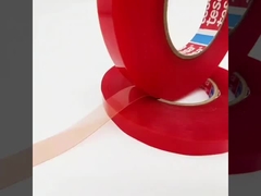 TESA 4965 cinta adhesiva de doble cara película roja sustrato de PET resistente al calor de 0,2 mm de espesor