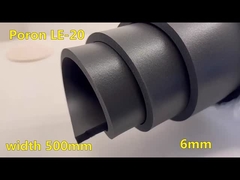 Poron negro INOAC espuma LE-20 espuma de rebote alto de 6,0 mm con respaldo de goma