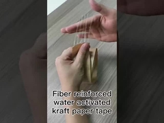 Cinta de papel kraft de fibra de vidrio activada por agua para embalaje de alta resistencia