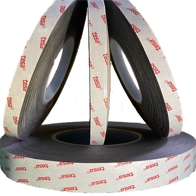 comprar TESA 68737 cinta adhesiva de doble cara a alta temperatura con película fina de PET negra anti-rebote fabricación en línea