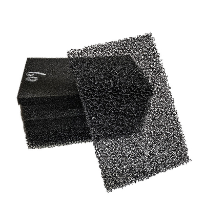 comprar 15-60PPI algodón de filtro de aire retardante del poliéster de color negro online manufacture