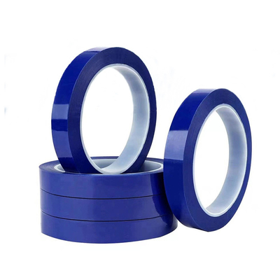 comprar Cintas resistentes a altas temperaturas con película de poliéster PET azul de 0,05 mm de espesor fabricación en línea
