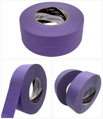 comprar 3MTM 501+ cinta de enmascaramiento de alta temperatura púrpura pintura en aerosol para enmascaramiento de automóviles 0.15mm fabricación en línea