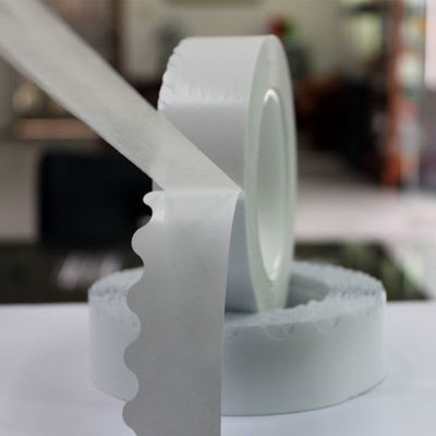 comprar Cinta de papel de algodón de doble cara con cremallera y borde ondulado dentado para sobre de cartón Fabricación en línea