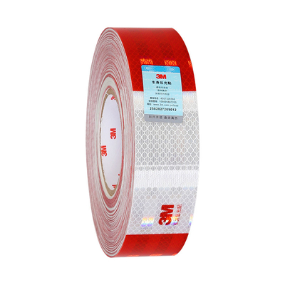 comprar 3m 983D cinta reflectante cinta de identificación de la carrocería del vehículo roja y blanca online manufacture