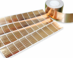 comprar Cinta de la hoja del cobre de la cinta de la hoja del cobre de RoHS con el pegamento conductor fabricación en línea