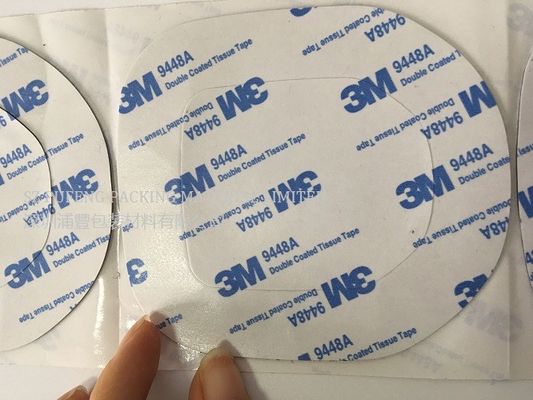comprar cinta de revestimiento doble adhesiva de acrílico del tejido de la cinta 0.05mm-0.16m m 3M 9448A fabricación en línea