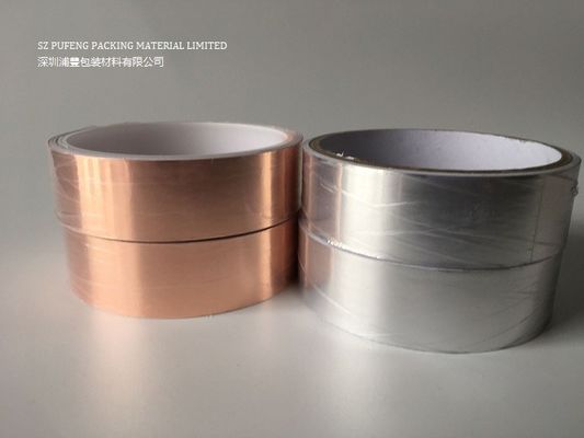 comprar Cinta de lámina de cobre, cinta adhesiva eléctricamente conductora de vidrio EMI cinta de lámina de aluminio fabricación en línea