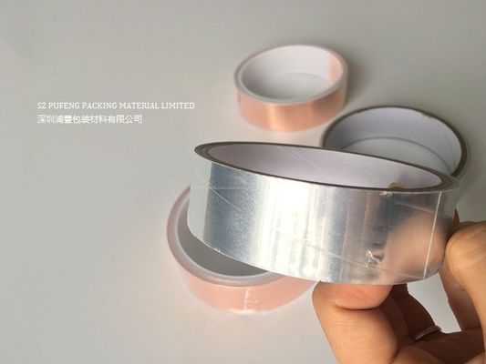 comprar Cinta de alta resistencia de la hoja del cobre de la fuerza 20um-100um, resistencia térmica de la cinta del papel de aluminio de RoHS fabricación en línea