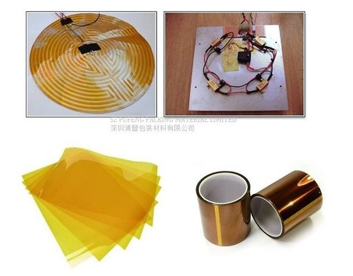 comprar Cinta da alta temperatura adhesiva 500m m de Kapton del silicón 25 micrones fabricación en línea
