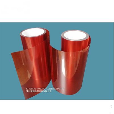 comprar Película roja del protector pantalla táctil de 100 micrones solo silicón lateral revestido a prueba de calor fabricación en línea
