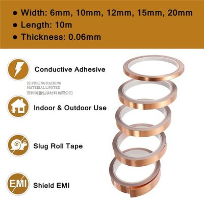 comprar Cinta de cobre a prueba de calor de la hoja 0.2Ω -20℃ a la resistencia de la temperatura de +120℃ fabricación en línea