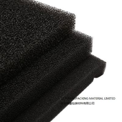 comprar Material abierto negro del filtro de la espuma de la célula de RoHS, hoja reticulada de la espuma de poliuretano de 10 PPI fabricación en línea