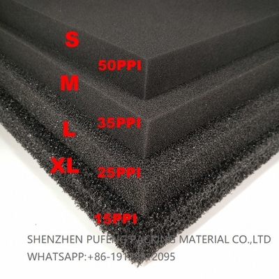comprar Filtro material 10-60PPI de la esponja del acuario del agua de poliuretano del filtro reticulado de la espuma fabricación en línea