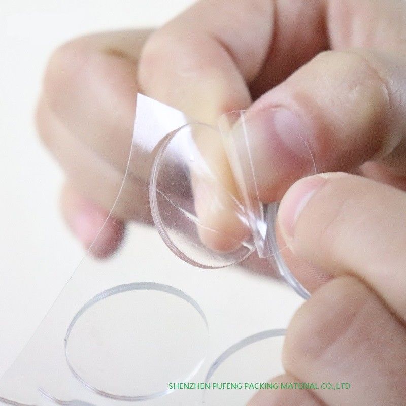 Puntos adhesivos claros echados a un lado dobles de 3M de la junta de la lavadora del disco de la cinta de la espuma que cortan con tintas