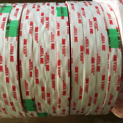 3M4930 Cinta adhesiva VHB de doble cara resistente a altas temperaturas con viscosidad súper fuerte para unión de vidrio metálico a plástico