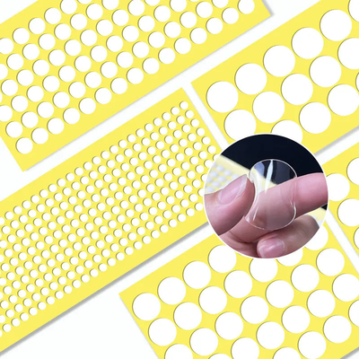 1 mm de espesor Nano cinta de dos lados transparente de color extraíble cortado a presión para su uso en el punto