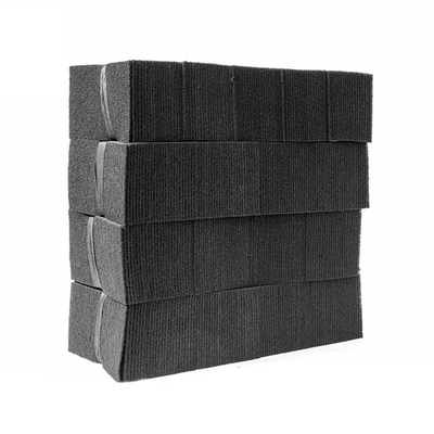 Fibra negra de carbono activado poliuretano espuma de filtro de aire algodón