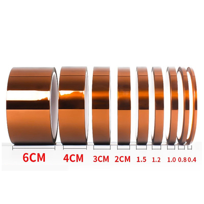 PI Kapton Amber No hay residuos de adhesivo aislante cinta resistente al calor
