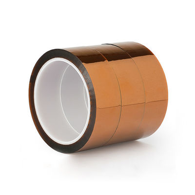 0.04 mm de espesor cinta Kapton con resistencia a altas temperaturas de 260 ° C y sin pegamento residual para aislamiento de placas de circuito