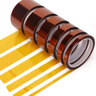 160 micrones de cinta de Kapton con adhesivo de silicona para un rango de temperatura de 260 °C y un alto aislamiento