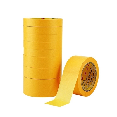 3M244 Pintura automática para decoración exterior, mascarado de alta adhesión y cinta adhesiva de papel, venta al por mayor, personalización