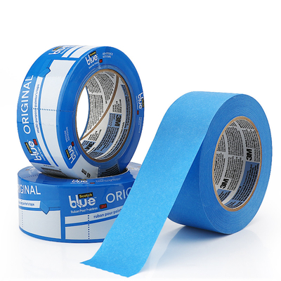 Banda de enmascaramiento azul original 3MTM 2090 Resistente a los rayos UV 14 días sin residuos de cinta