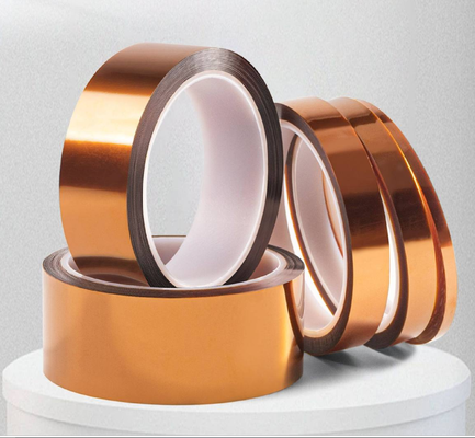 Cinta de poliimida Kapton premium de 50 μm, adhesivo de silicona, diseñada para altas temperaturas de hasta 260 °C