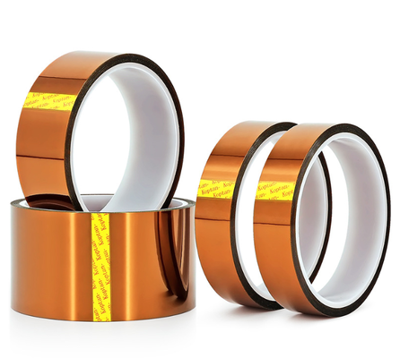 Cinta de poliimida Kapton de 50 micras de grosor, cinta adhesiva de silicona para aislamiento eléctrico, protección térmica y enmascarado de PCB SMT