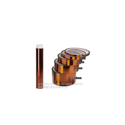 Cinta de oro del Polyimide de Kapton del micrón 30 Micron-100 para la impresora Powder Coating del PWB 3D