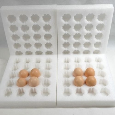 Huevos biodegradables Tray With Box Packaging de la hoja 30 de la espuma del parte movible EPE